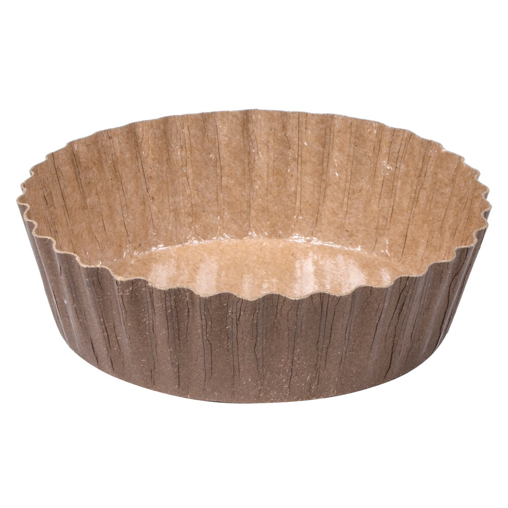 Solut 5.7 oz. Kraft Oven Safe Paper Baking Cup with Extruded Polymer ...