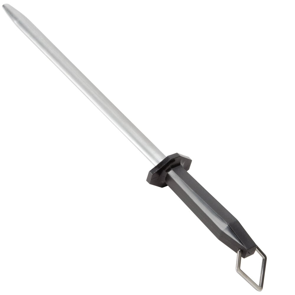 Victorinox 40782 12 Oval Diamond Knife Sharpening Steel With Black Plastic Handle