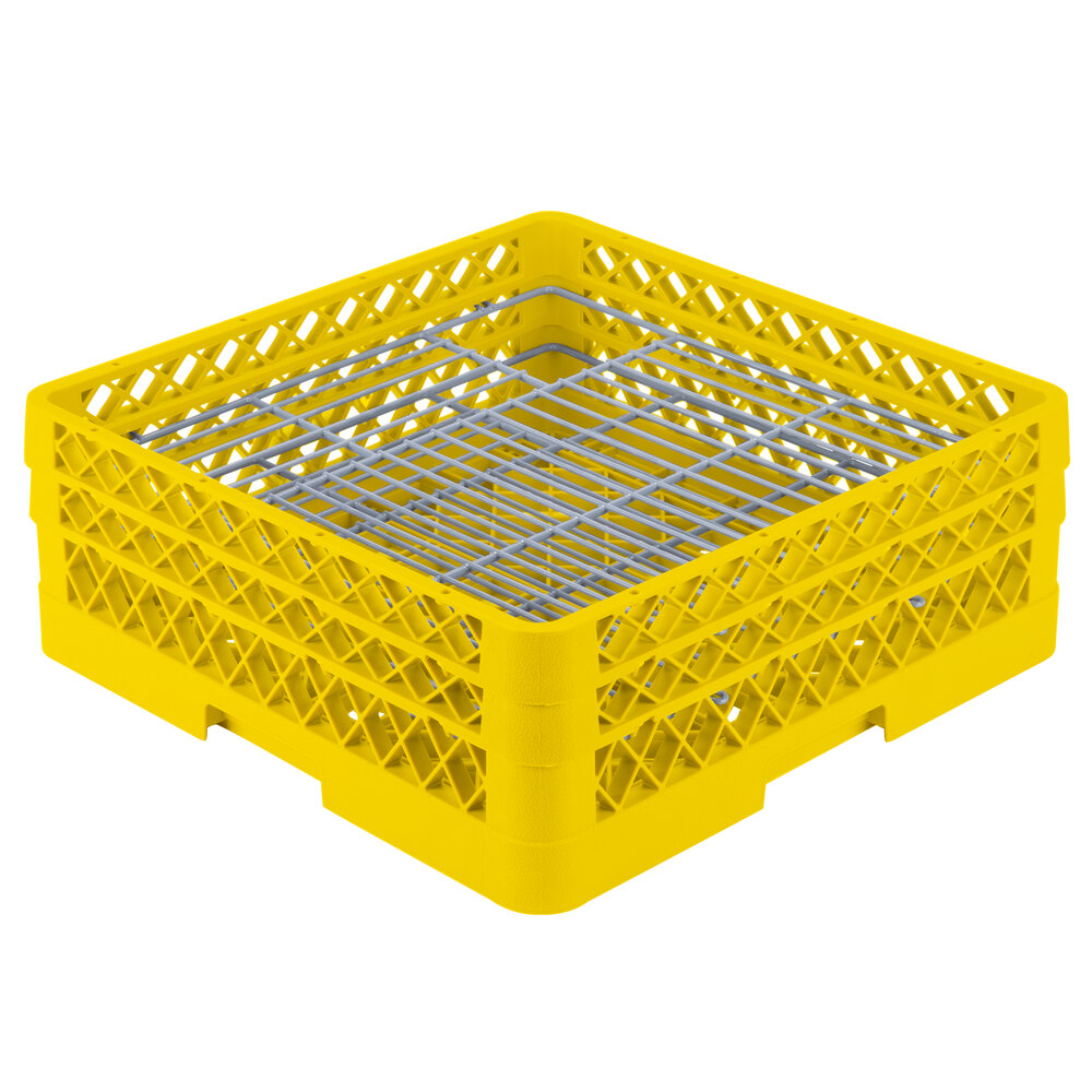 Vollrath PM48062 Traex® Plate Crate Yellow 48 Compartment Plate Rack