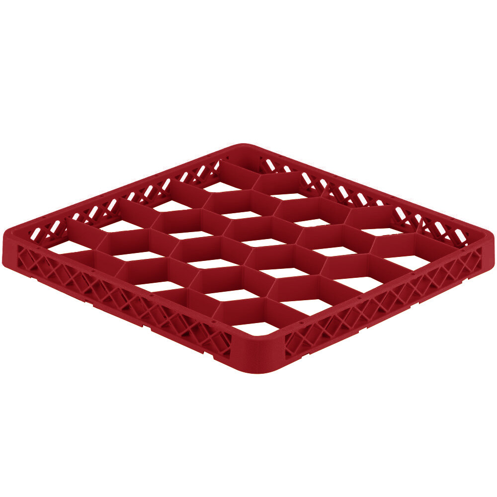 Vollrath TRG02 Traex® FullSize Red 20 Compartment Glass Rack Extender