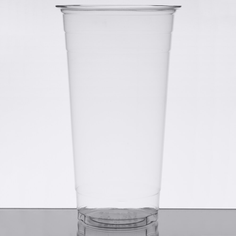 Choice 24 oz. Clear PET Plastic Cold Cup - 50/Pack