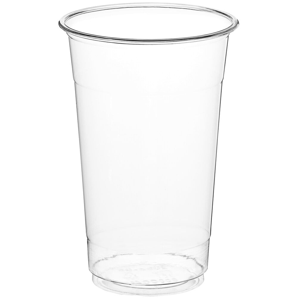  16 oz Clear Plastic Cups with Strawless Sip-Lids [50 Sets] PET  Crystal Clear Disposable 16oz Plastic Cups with Lids - Crystal Clear,  Durable Cup - BPA Free + Crack Resistant, for