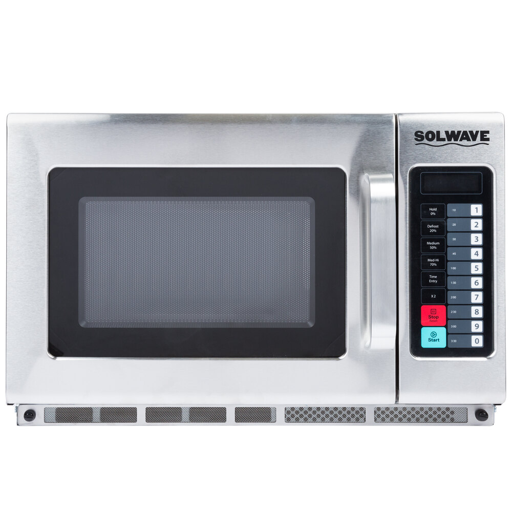 Solwave 2100W Stackable Commercial Microwave with Large 1.2 cu. ft