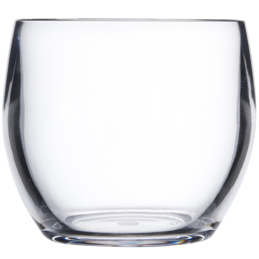 clear plastic stemless wine glasses