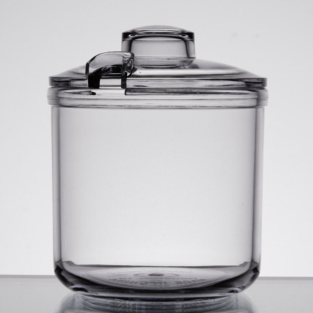 GET CD8CL Clear 8 oz. Condiment Jar with Lid