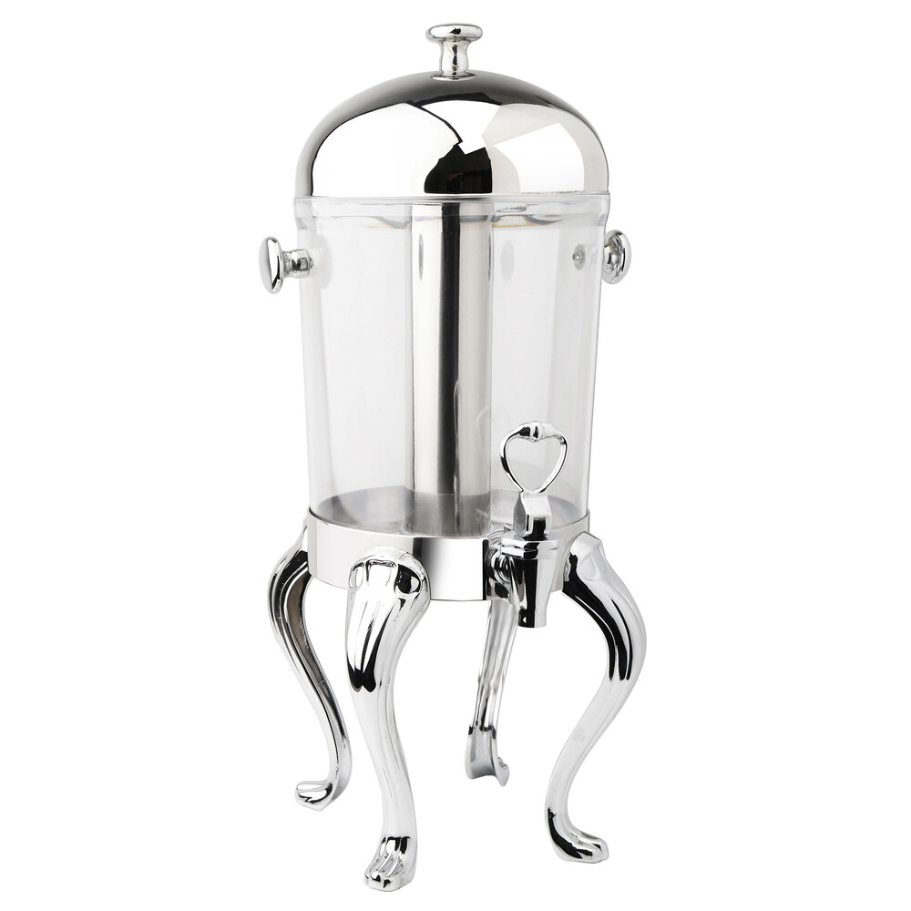 Acopa Double 2.1 Gallon Stainless Steel and Polycarbonate Beverage Dispenser