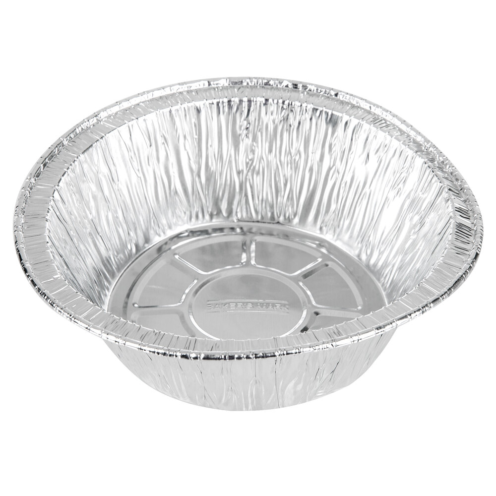 Baker's Mark 5 3/4" x 1 3/4" Extra Deep Foil Pie Pan 100/Pack