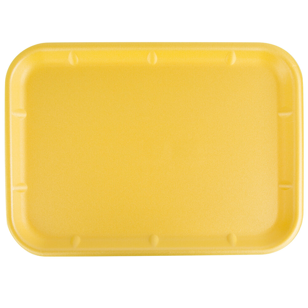 CKF 87942 (10X14) Yellow Foam Meat Tray 14" x 10" x 3/4" 100/Case