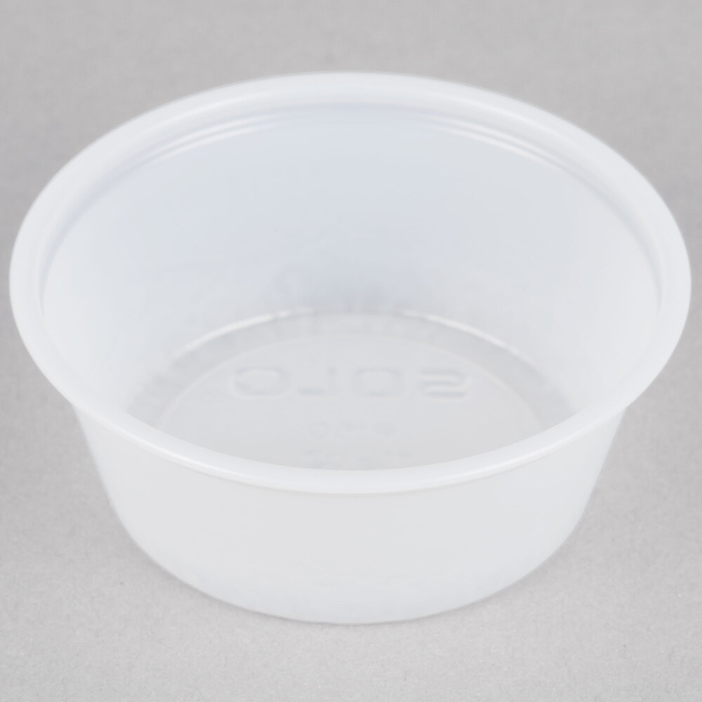 Solo P150N 1.5 oz. Translucent Polystyrene Souffle / Portion Cup 2500