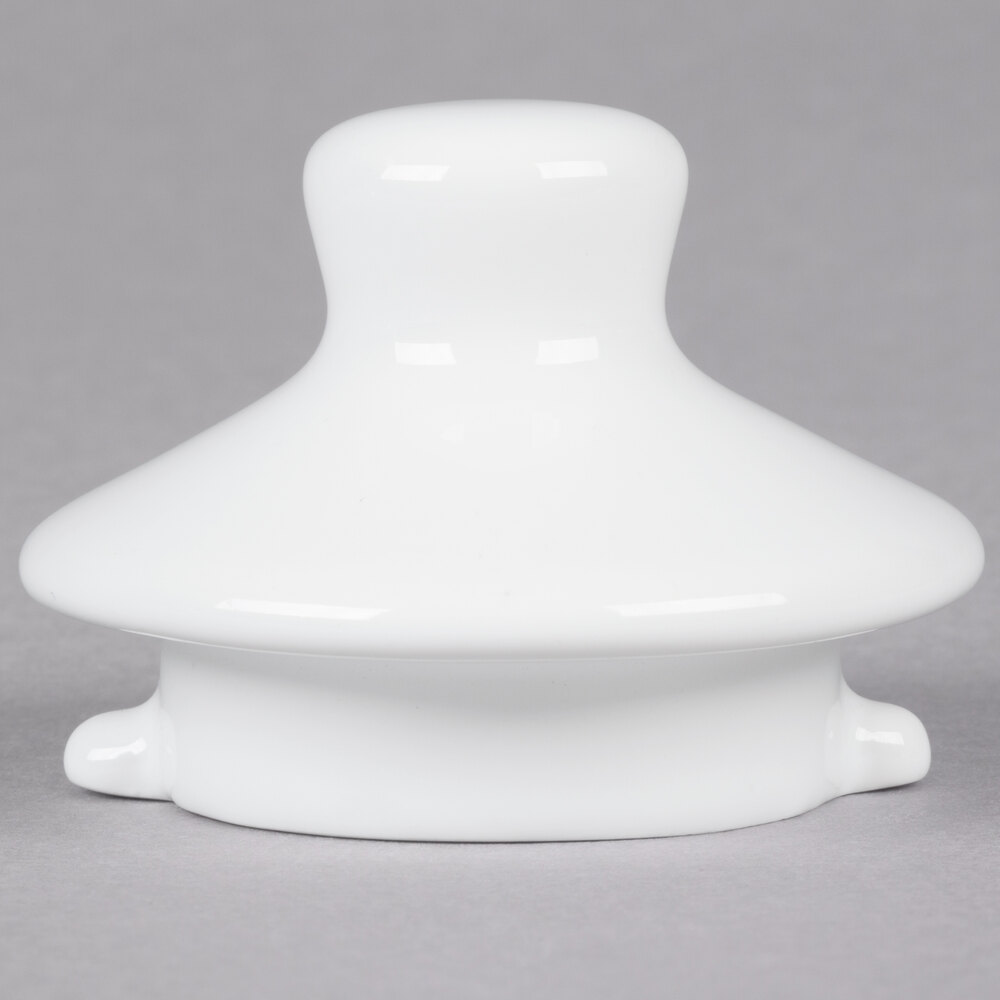 Tuxton BWT18AL White China Teapot Lid 12/Case