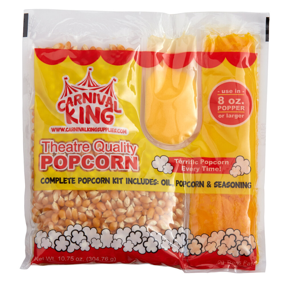 Carnival King AllInOne Popcorn Kit for 8 oz. to 10 oz. Poppers 24/Case