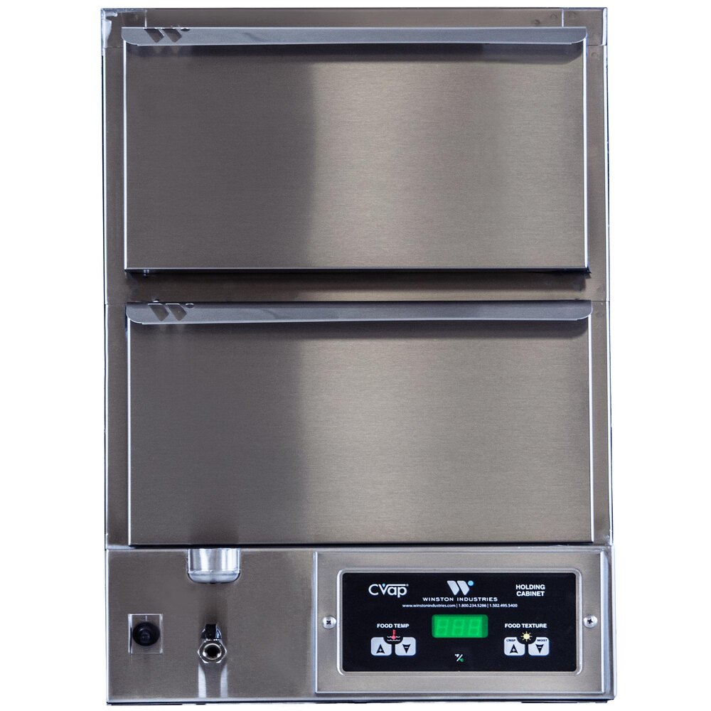 Winston Industries HBB5N2 CVAP Hold & Serve Narrow Two Drawer Warmer with Fan 120V, 1572W