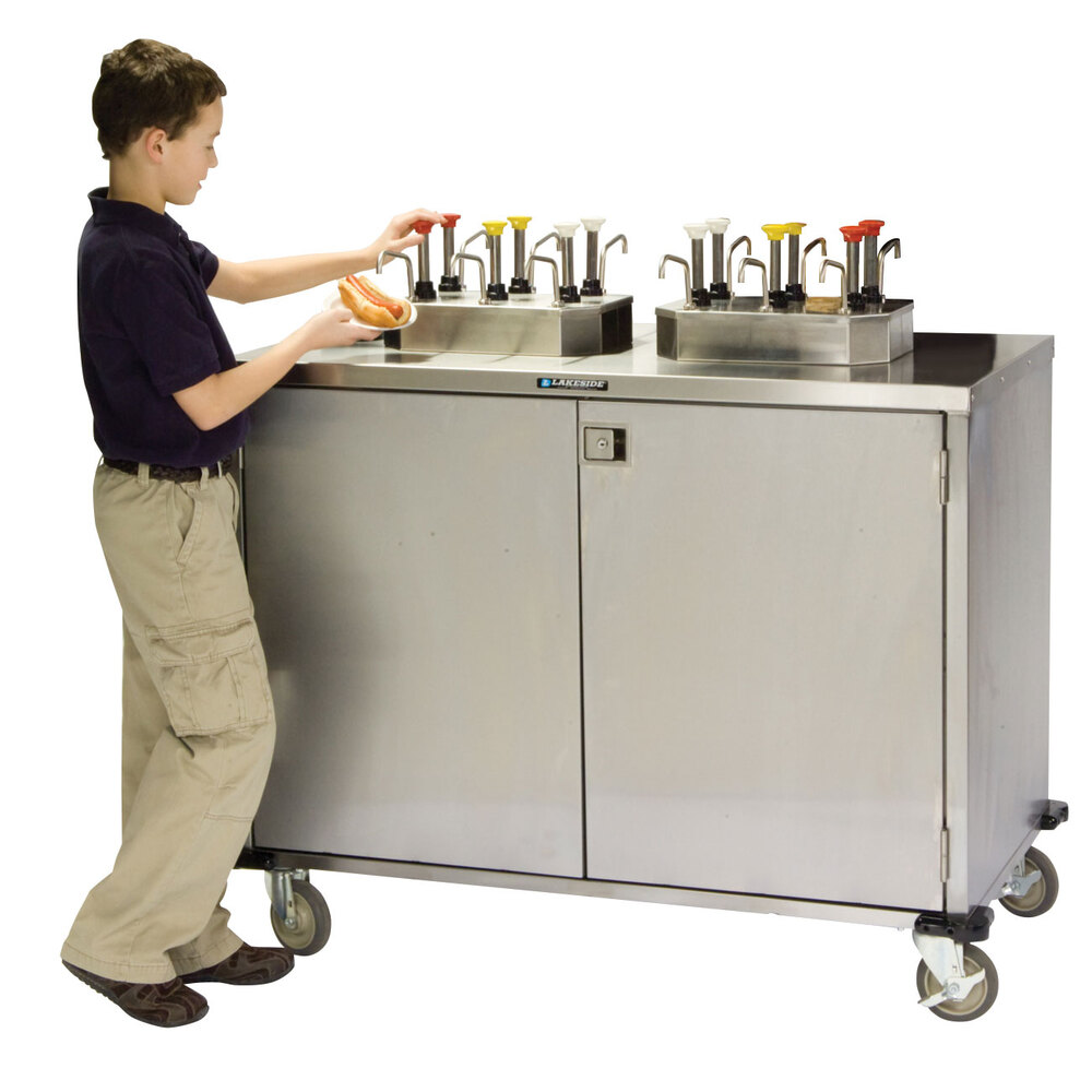 Esschert Design テラリウムボトルプランター ツール付き 55L Lakeside 70220 Stainless Steel EZ Serve 4 Pump Condiment Cart - 27