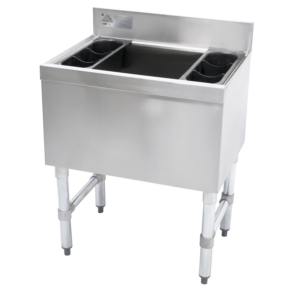 Advance Tabco SLI1236 Stainless Steel Underbar Ice Bin 36" x 18"