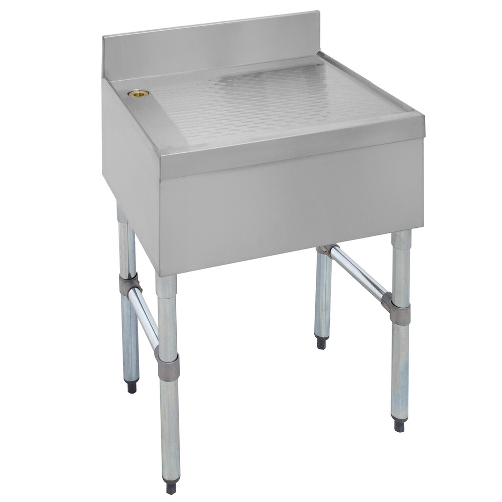 Advance Tabco CRD18 Stainless Steel FreeStanding Bar Drainboard 18