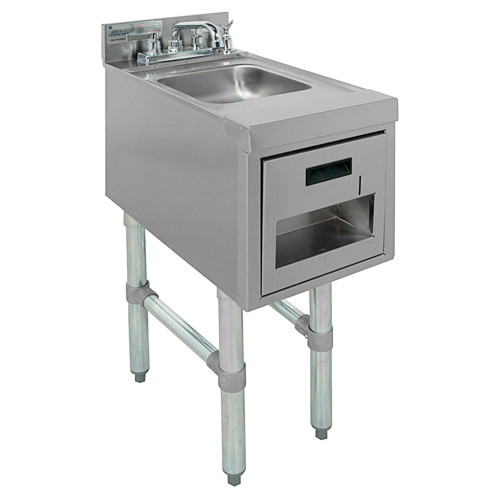 Advance Tabco SC12TS Stainless Steel Underbar Hand Sink with Soap