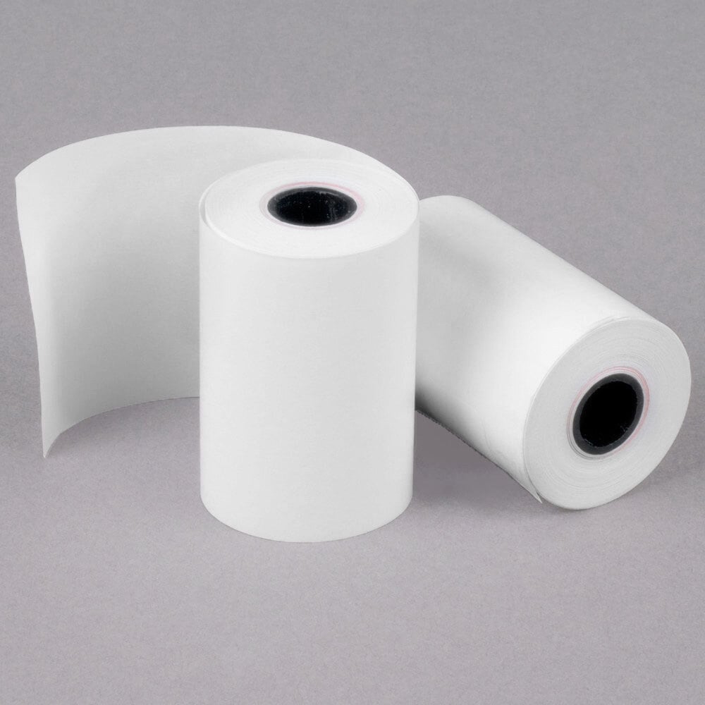 Point Plus 2 5/16 x 400' Thermal Gas Pump Paper Roll Tape - 12/Case
