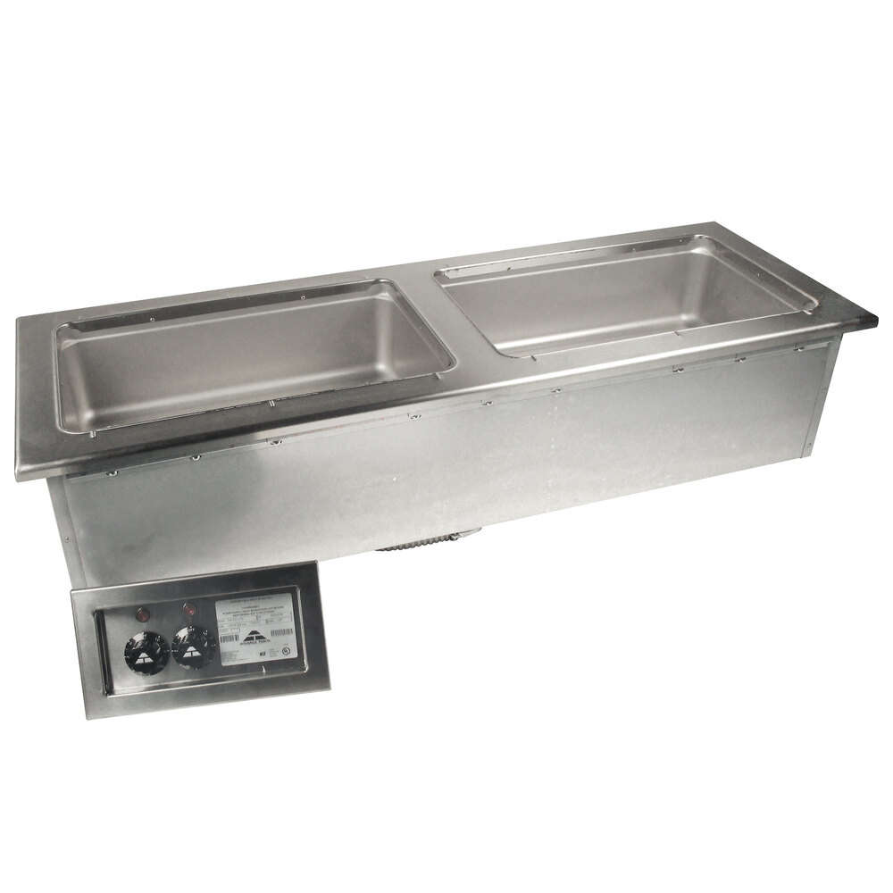 Advance Tabco DISLSW2240 Stainless Steel Slimline Two Well DropIn