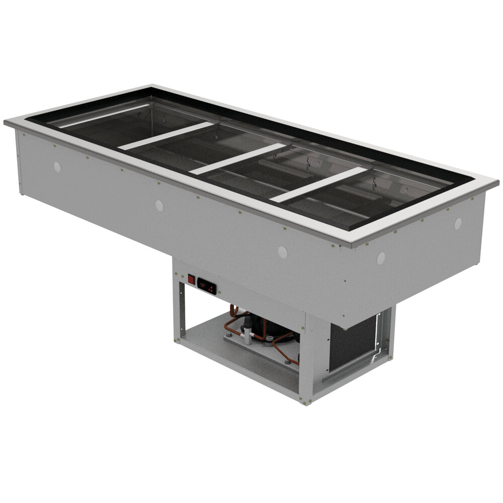 Advance Tabco DIRCP4 Stainless Steel Four Pan DropIn Refrigerated