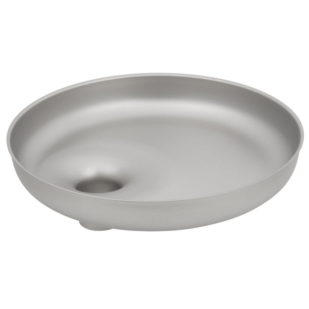 Hobart 12/22PNSSTRND Stainless Steel Round Feed Pan for 12 and 22