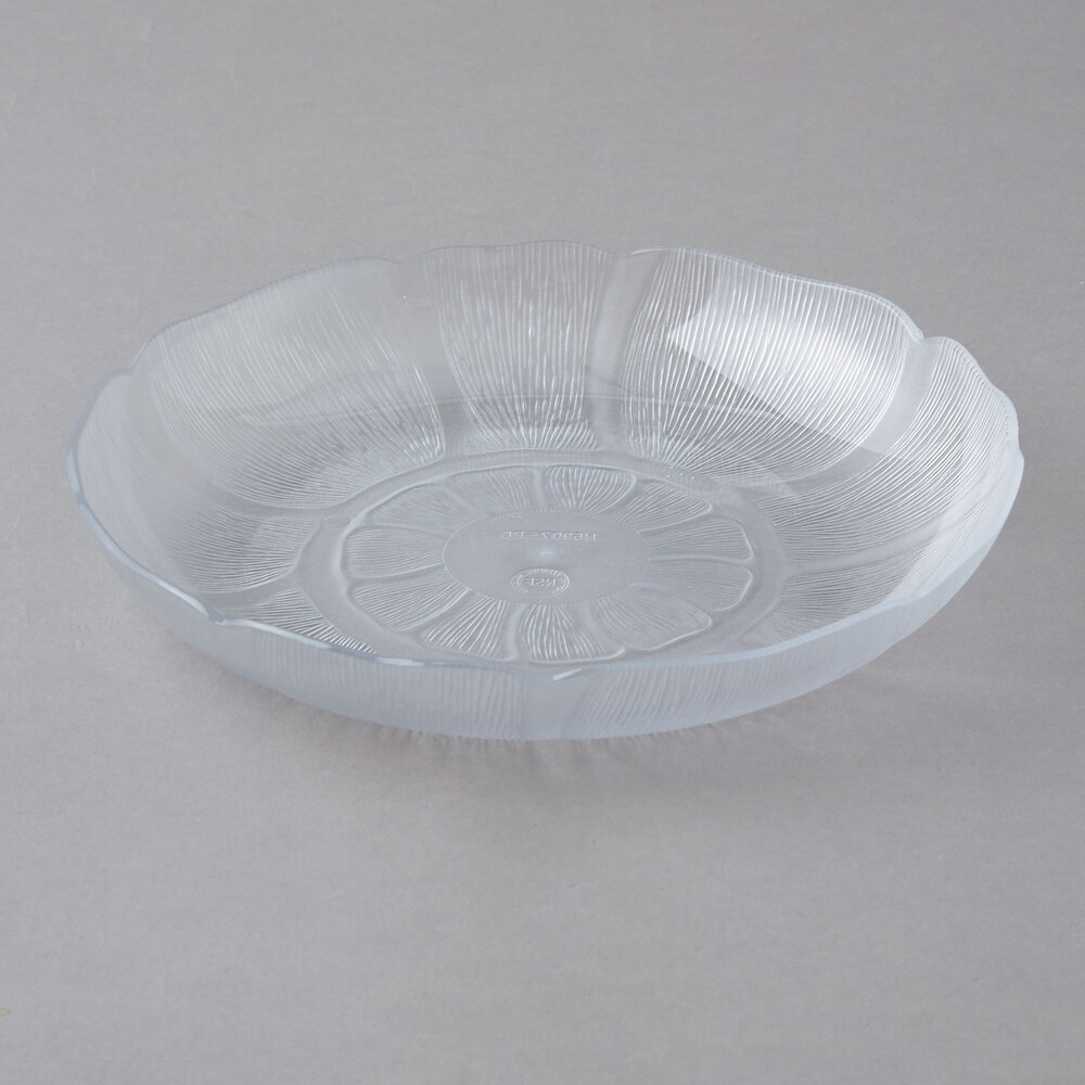Carlisle 690707 Petal Mist 7 15/16" Clear Polycarbonate Plate