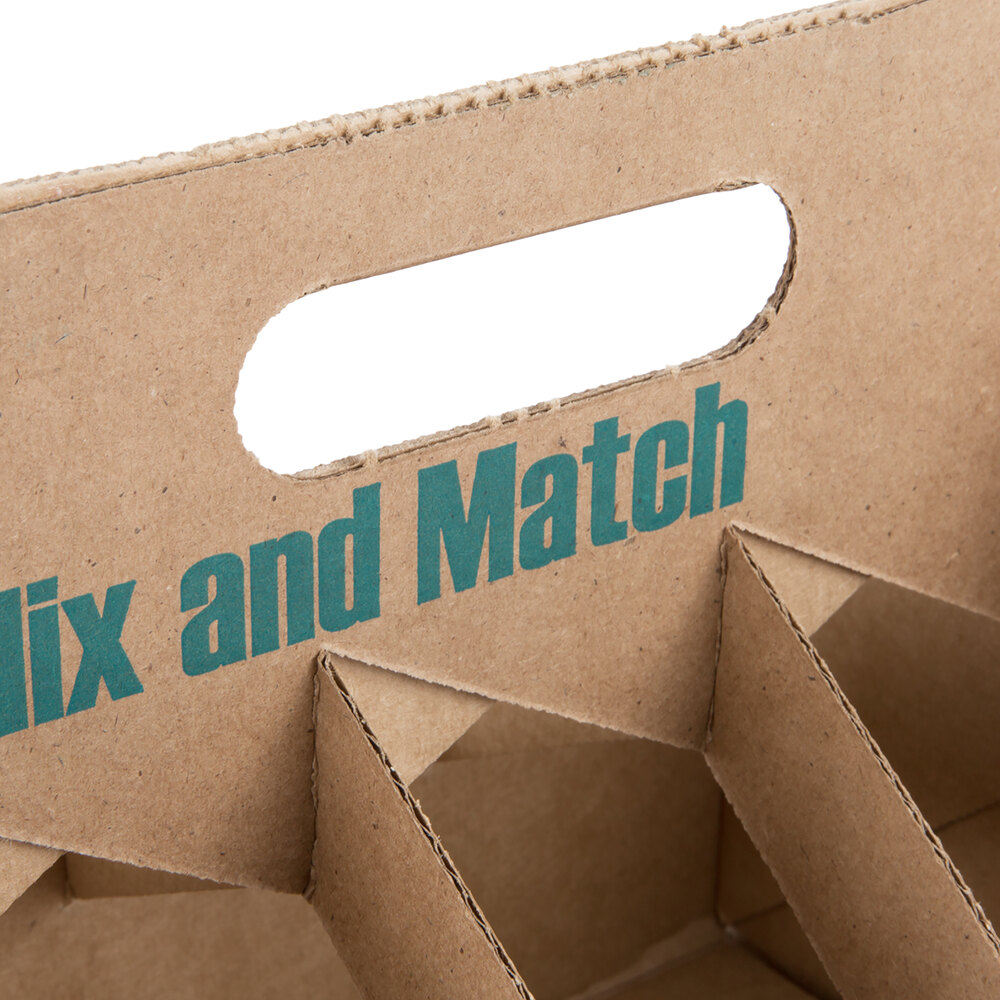 6 Pack Cardboard Beer Bottle Carrier 75/Case