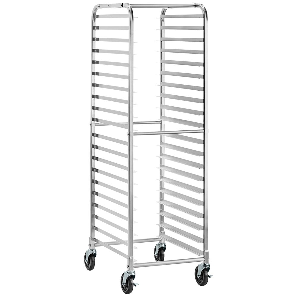 Regency 20 Pan End Load Bun / Sheet Pan Rack with Non-Marking Casters - Unassembled