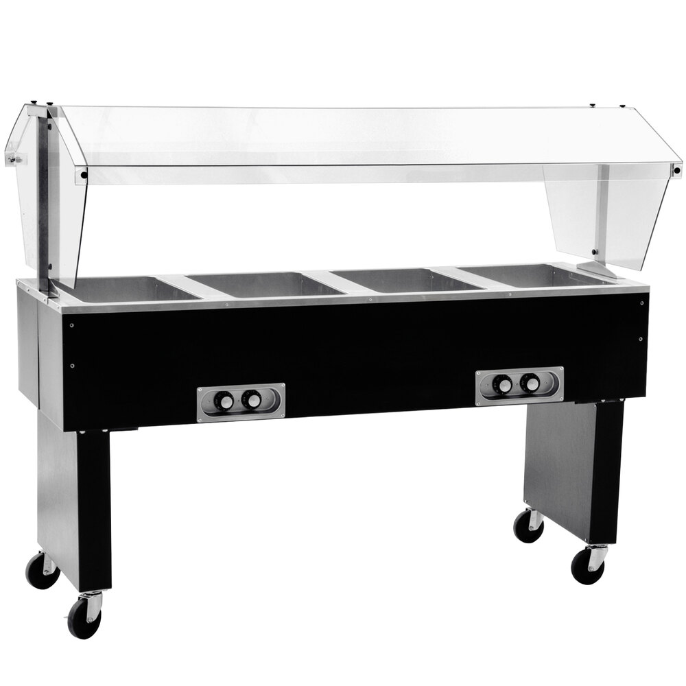 Eagle Group BPDHT4 Deluxe Service Mates Four Pan Open Well Portable Hot ...