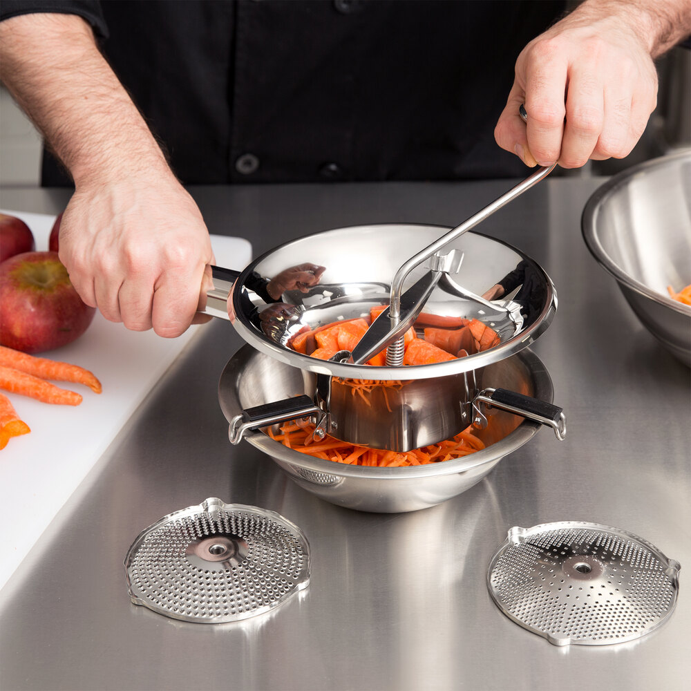 Tellier N3002X 7" Food Mill Stainless Steel, 1 Qt.