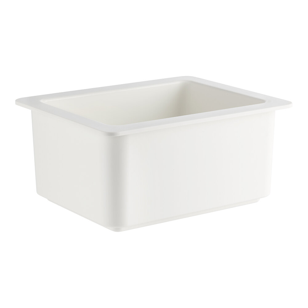 Cambro 26CF148 ColdFest 1/2 Size White ABS Plastic Food Pan - 6