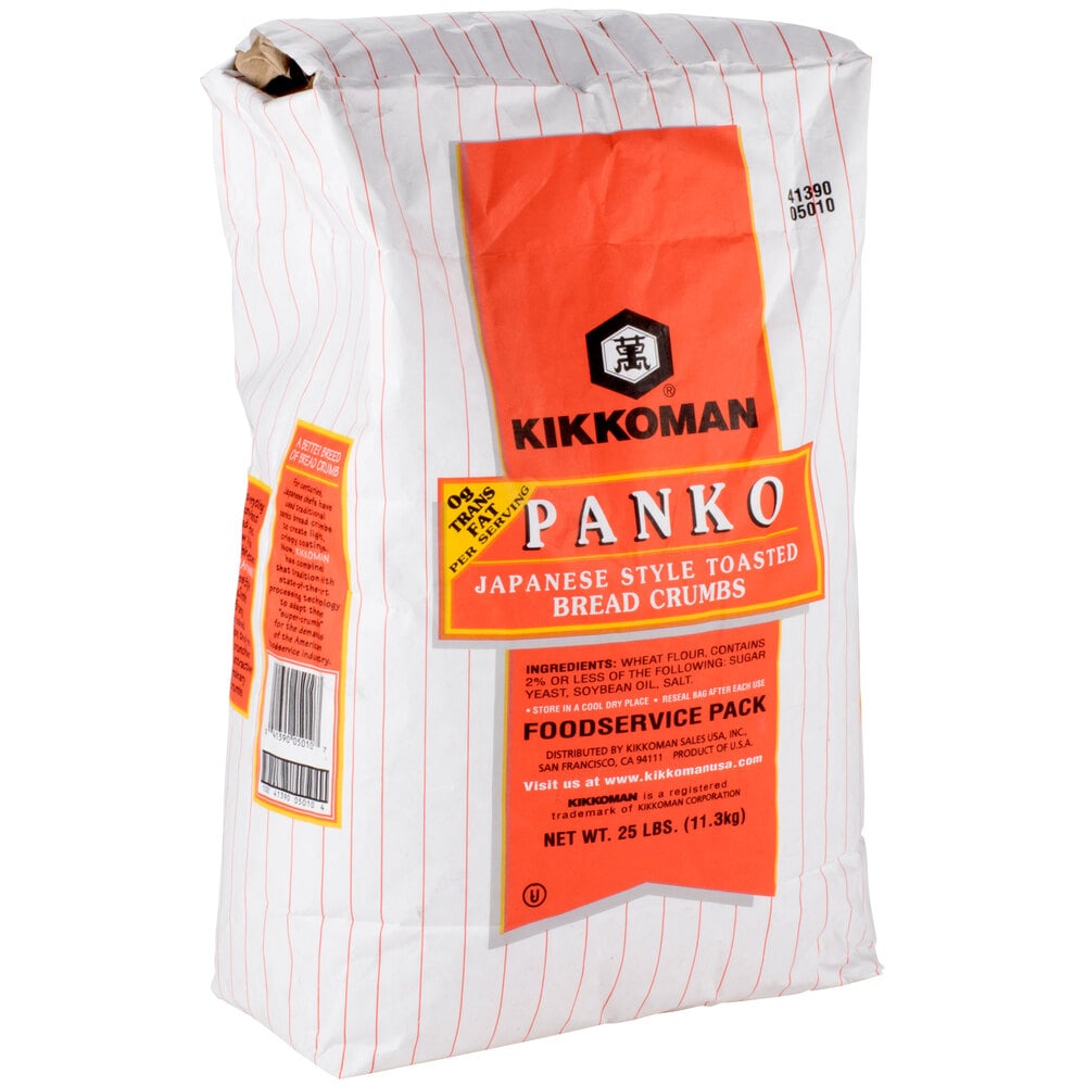 Kikkoman Panko Japanese Style Toasted Bread Crumbs 25 lb.