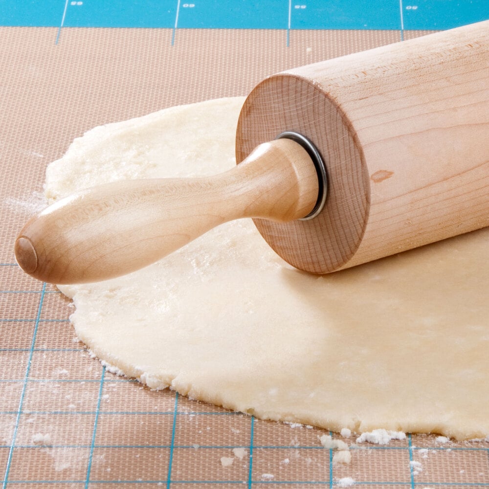Made of Solid Rock Maple 12-Inch Barrel Ateco 12275 Professional Rolling Pin Made in the USA 