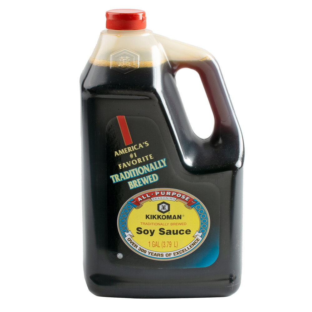 Kikkoman Traditionally Brewed Soy Sauce 1 Gallon Container 4/Case