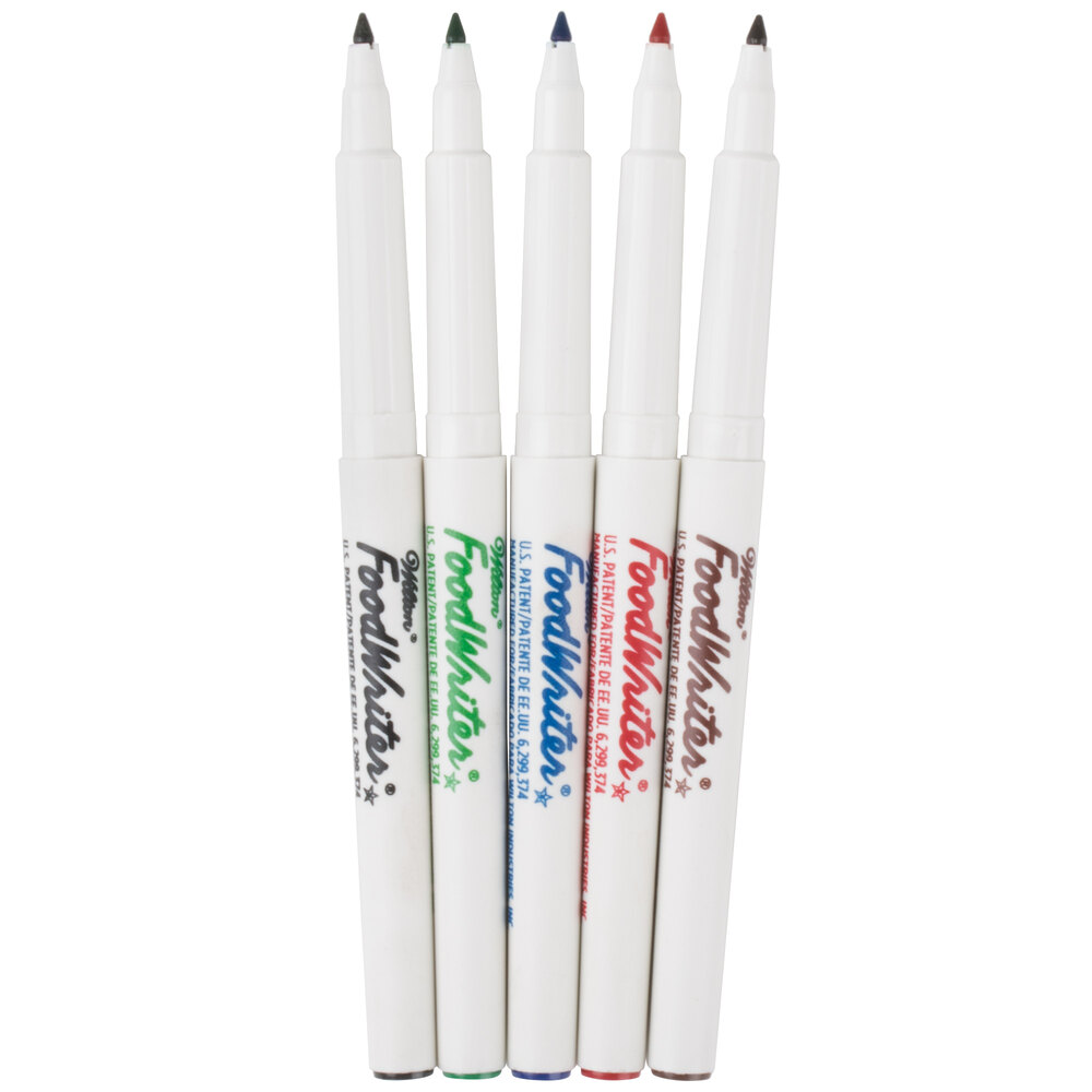 Wilton FoodWriter Edible Color Markers 5 Primary Colors Fine Tip Food Writer