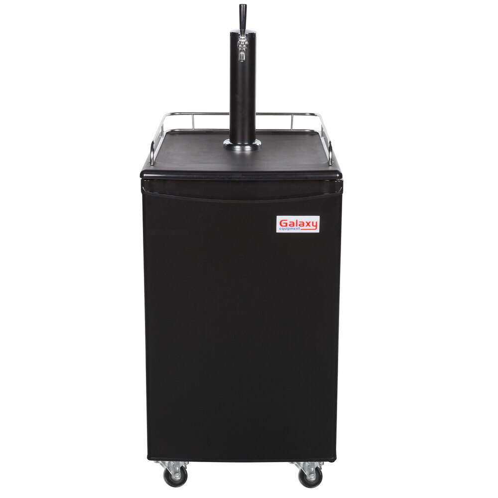Galaxy Single Tap Kegerator Beer Dispenser Black, (1) 1/2 Keg Capacity