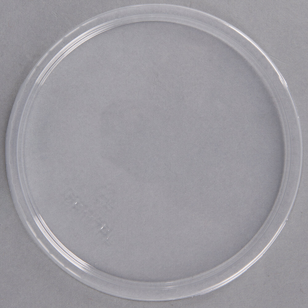 Choice Clear Plastic Round Deli Container Lid 50/Pack