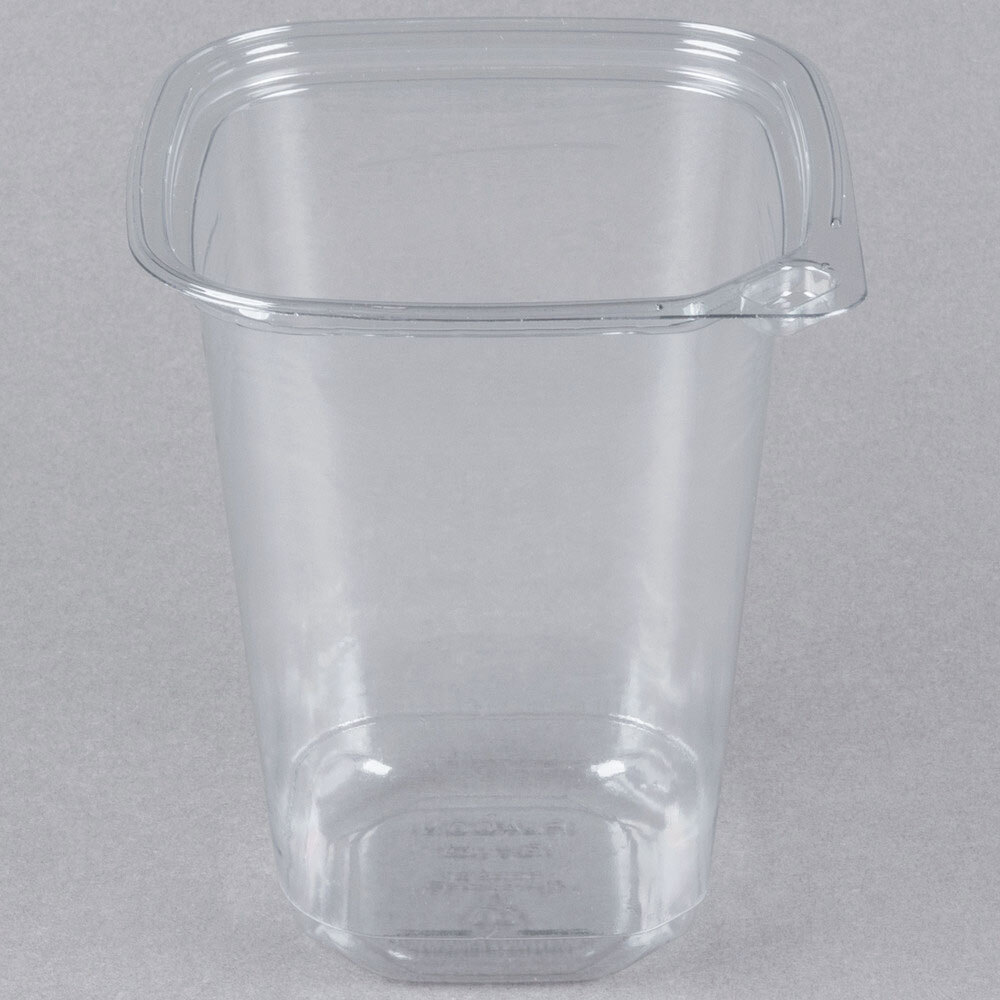 32 oz. Square Recycled PET Deli Container 50/Pack