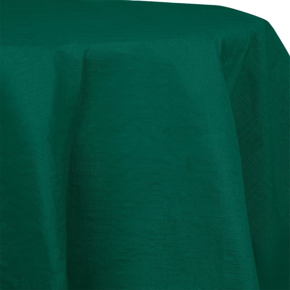 Creative Converting 923124 82" Hunter Green OctyRound Tissue / Poly