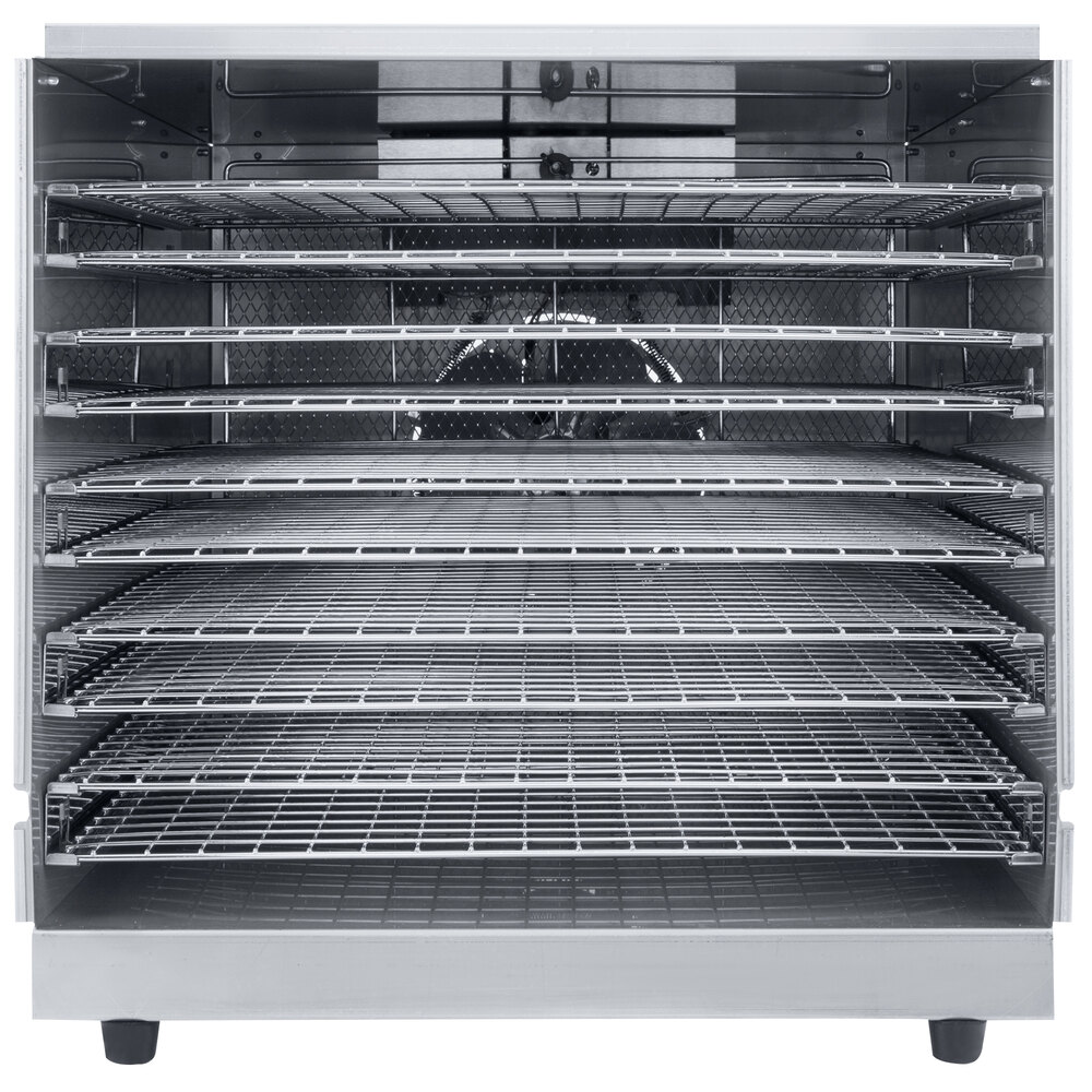 Avantco CFD10 Ten Tray Stainless Steel Food Dehydrator with Removable