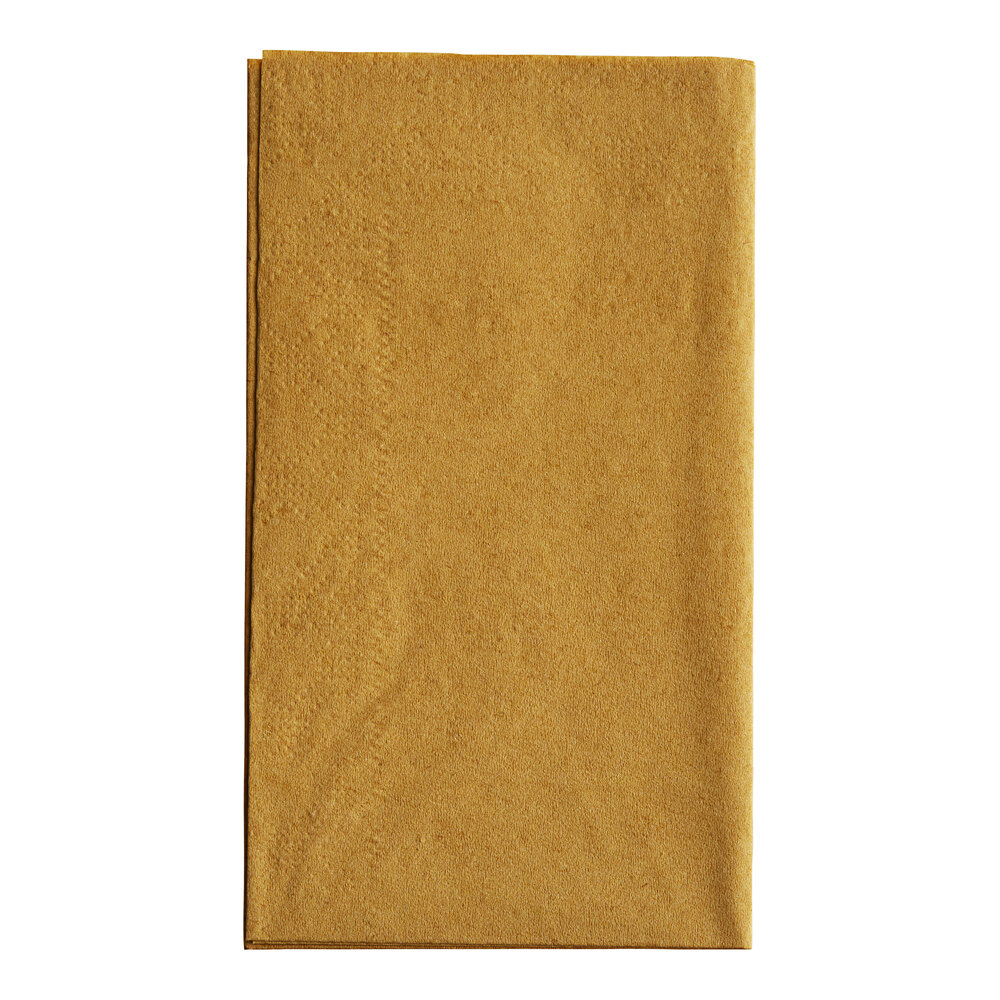 Glittering Gold Paper Dinner Napkins, 2Ply, 15" x 17" Hoffmaster