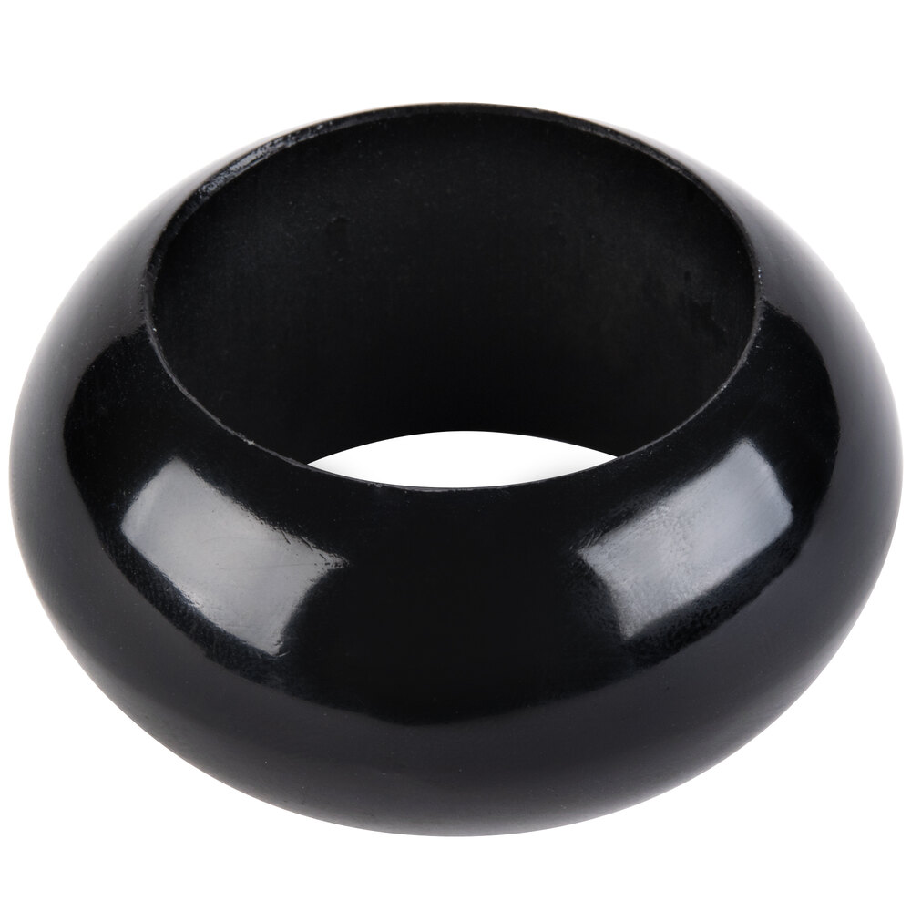 Black 2 3/8" Round Acrylic Napkin Ring