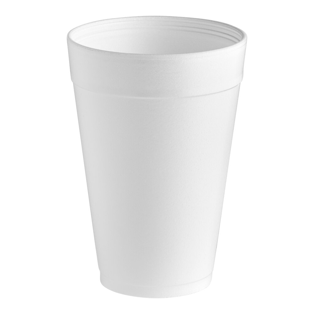 Dart 32TJ32 32 oz. White Customizable Foam Cup - 500/Case