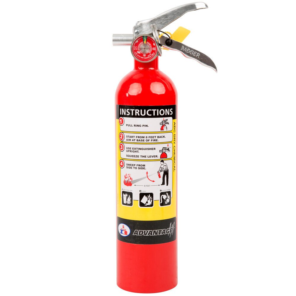 Badger Advantage ADV250 2.5 lb. Dry Chemical ABC Fire Extinguisher