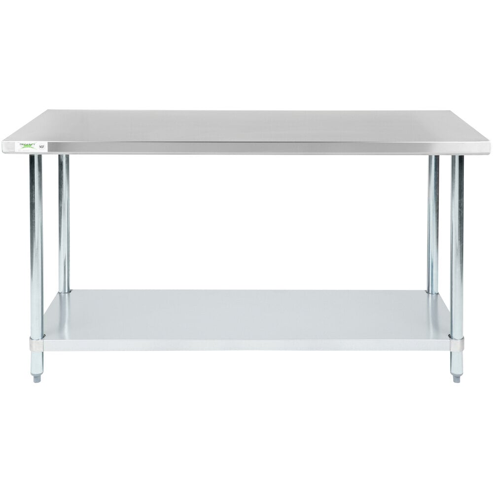24x60 Stainless Steel Kitchen Work Table Commercial Kitchen Restaurant Table 