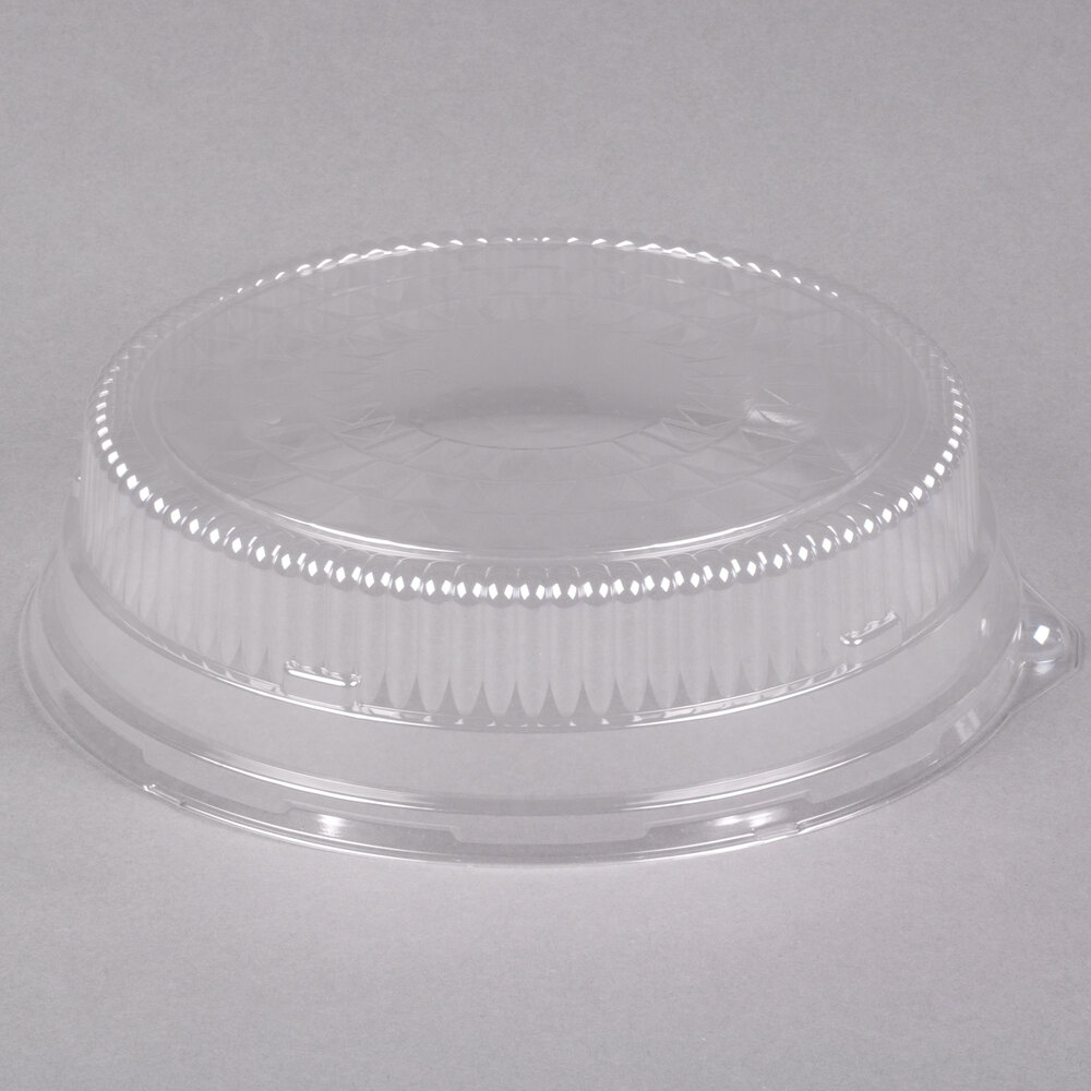 Durable Packaging 12DL25 12" Clear Plastic Round High Dome Lid 25/Case
