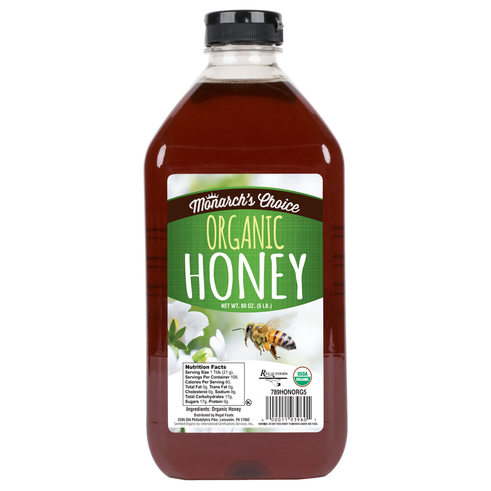 Monarch's Choice Organic Honey 5 lb.
