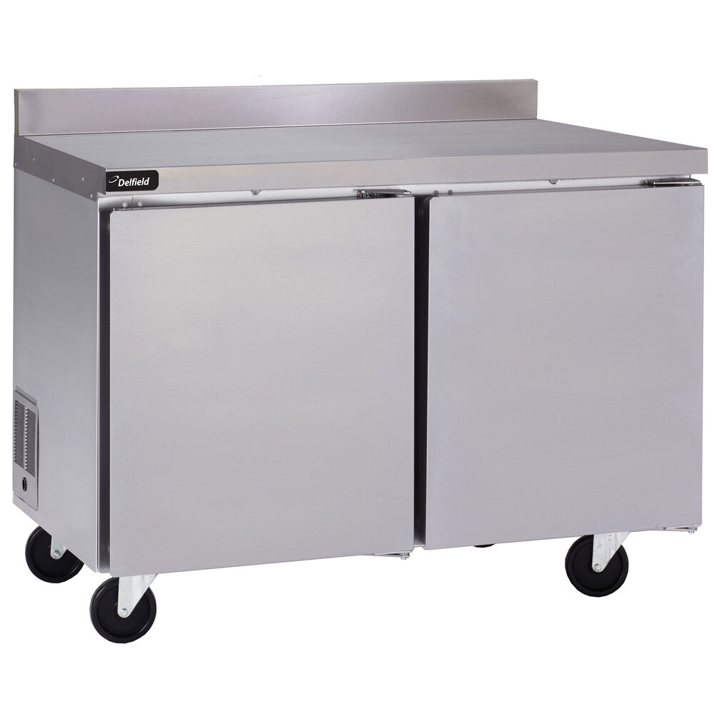 Delfield GUF48BPS 48" Front Breathing Two Door Worktop Freezer with