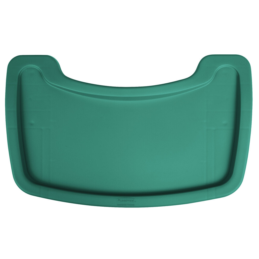 Rubbermaid FG781588DGRN Green Restaurant High Chair Tray