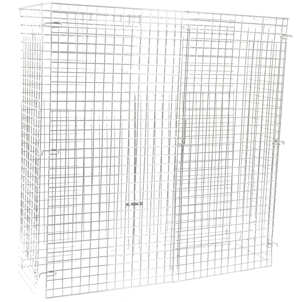 Regency NSF Chrome Wire Security Cage - 18 inch x 60 inch x 61 inch