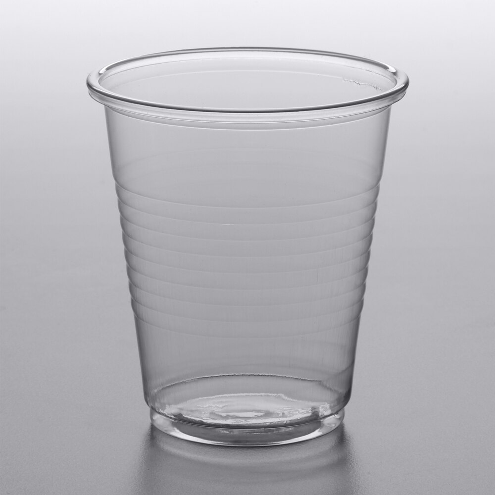5 oz. Clear Plastic Cups - 2500/Pack | WebstaurantStore